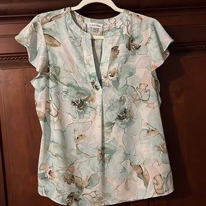 Calvin Klein v neck blouse